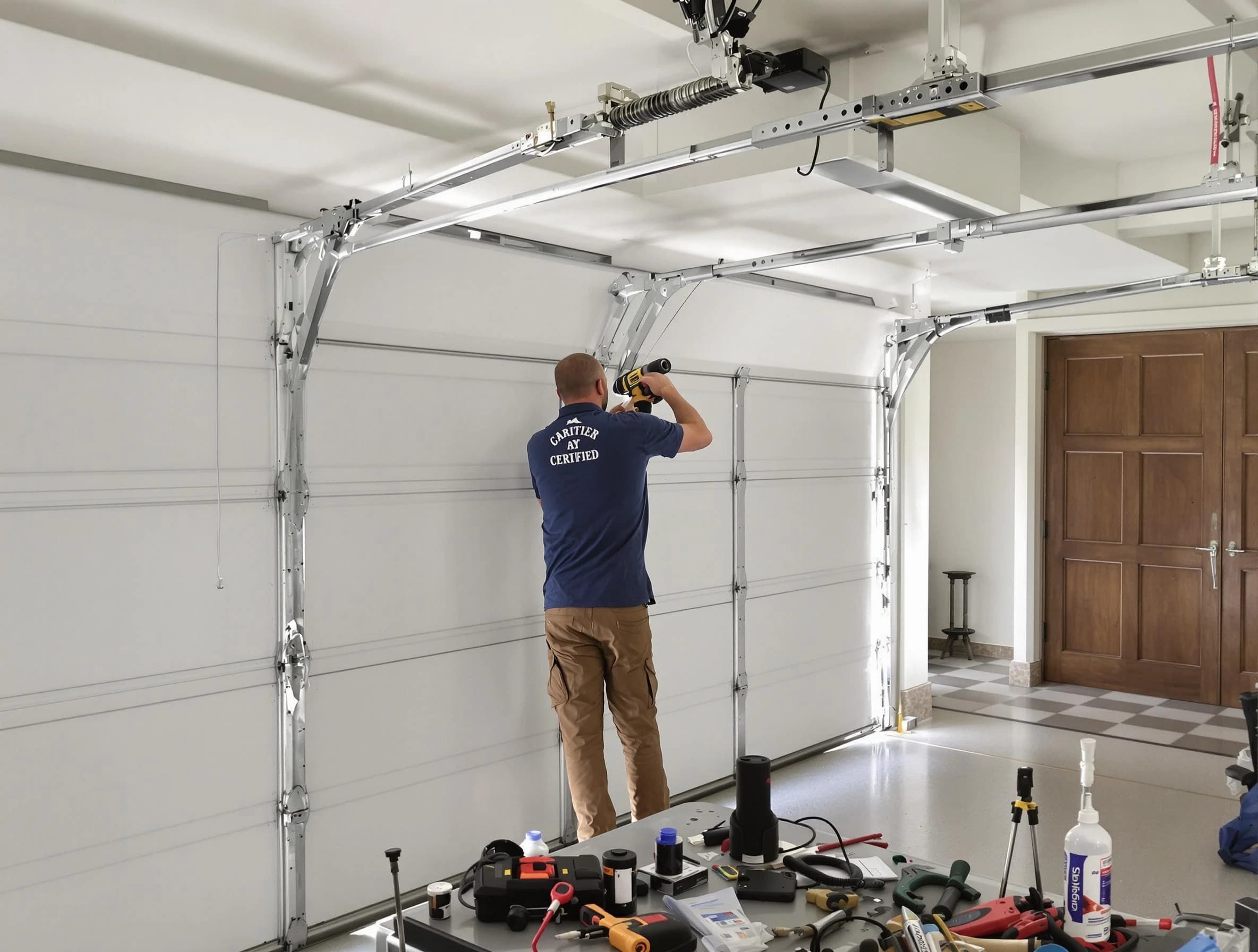 San Tan Valley Garage Door Repair certified technician performing precision garage door repair in San Tan Valley