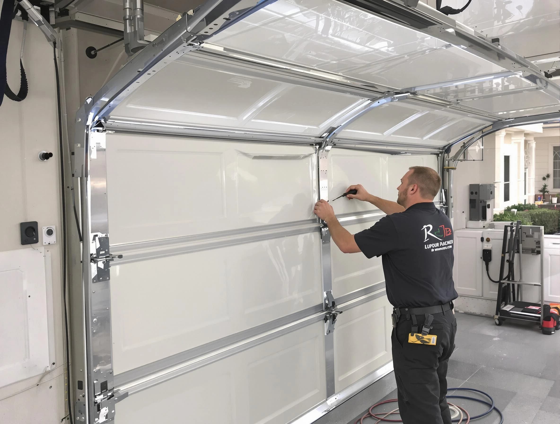 San Tan Valley Garage Door Repair professional performing panel repair in San Tan Valley