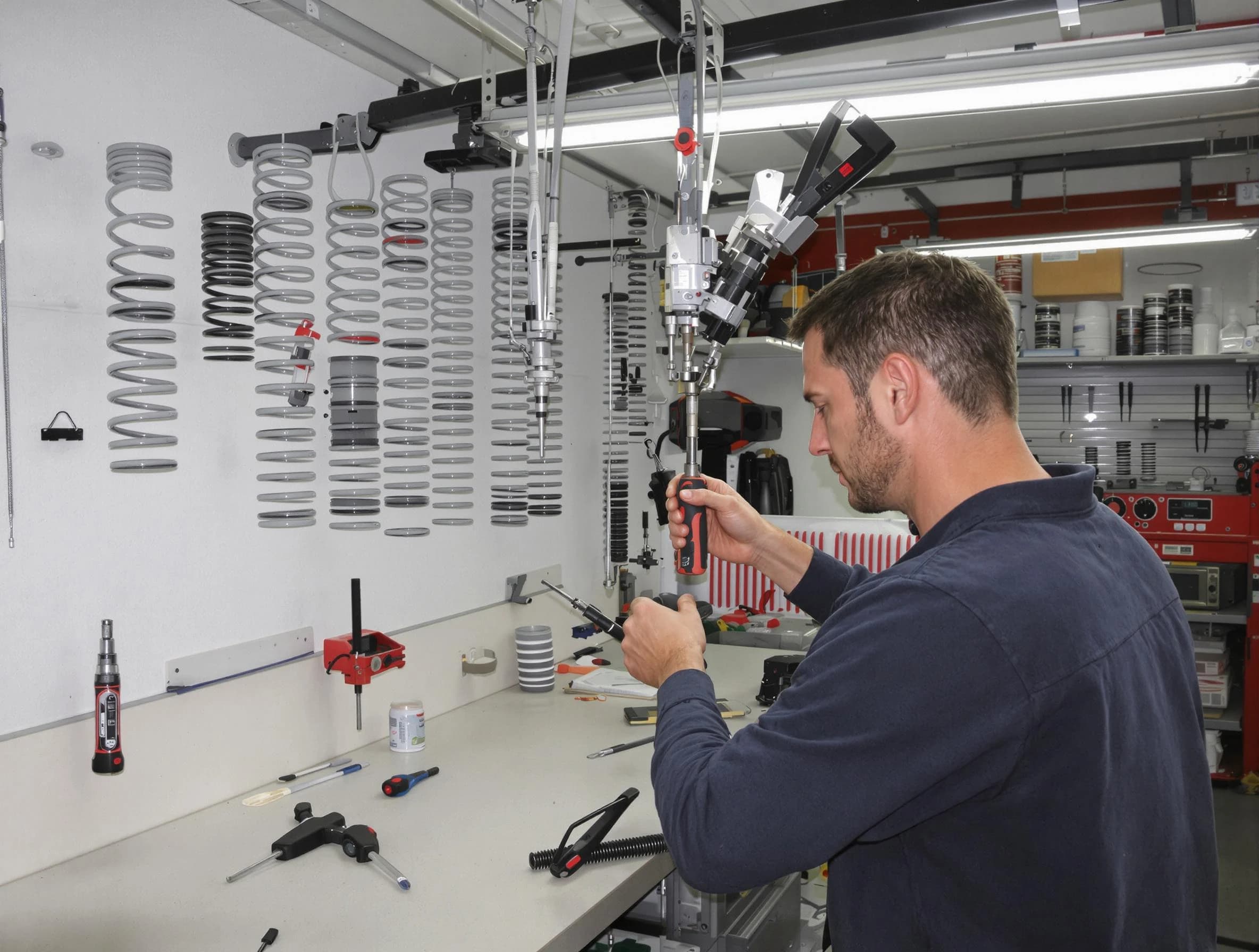 San Tan Valley Garage Door Repair safety certified technician performing precision spring replacement in San Tan Valley