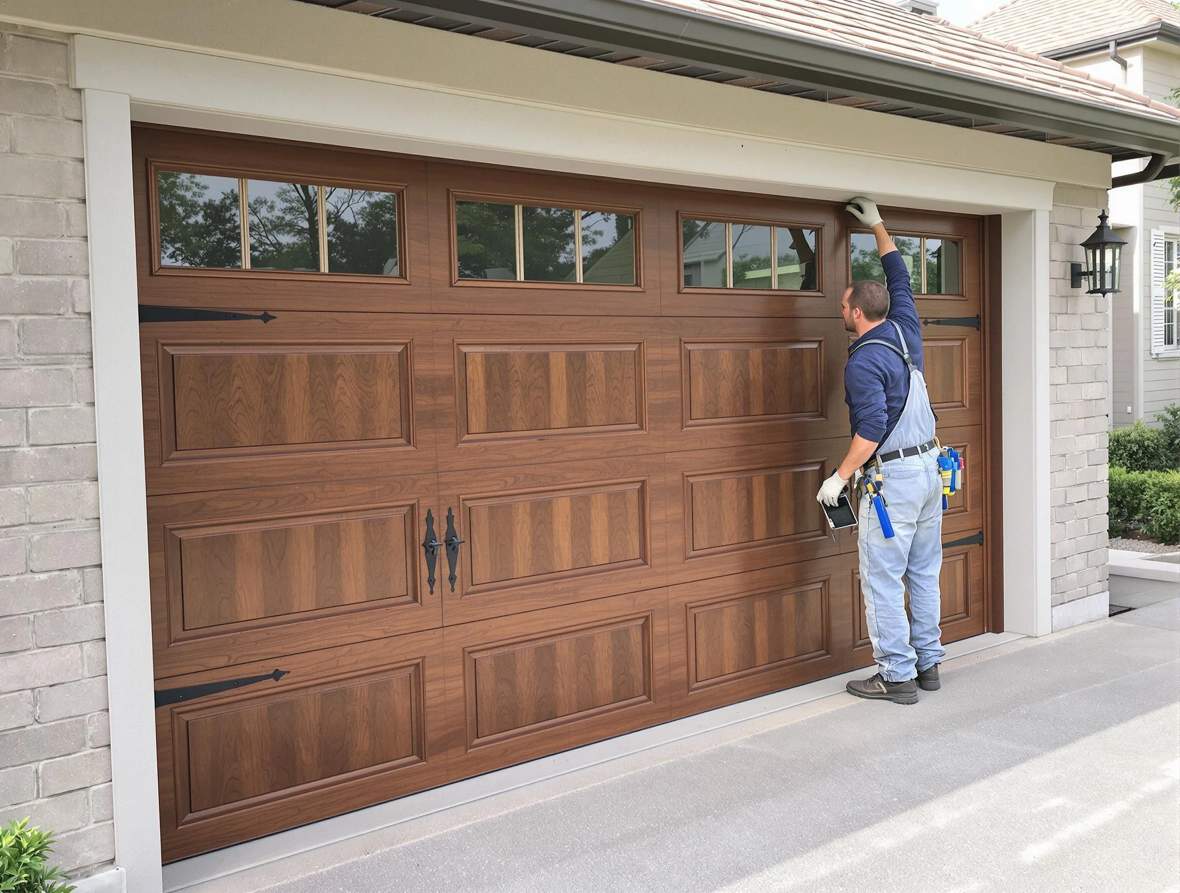 Custom garage door showcase by San Tan Valley Garage Door Repair in San Tan Valley